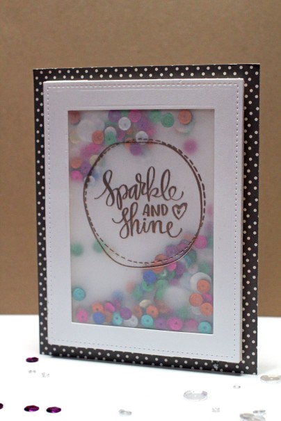 Sparkle and Shine Shaker Card