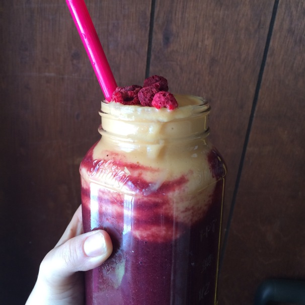 Beet Berry Layered Smoothie